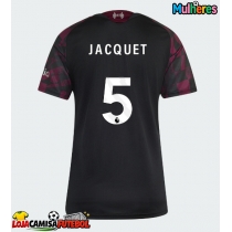Camisa de Futebol Liverpool Jeremy Jacquet #5 Equipamento Alternativo Mulheres 2026-27 Manga Curta
